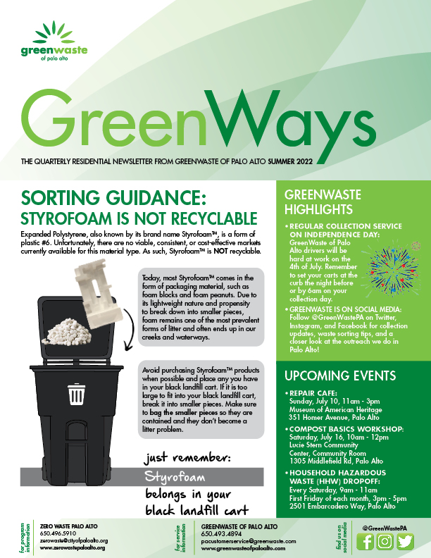 GreenWaste Fall 2021 Residential Newsletter Image