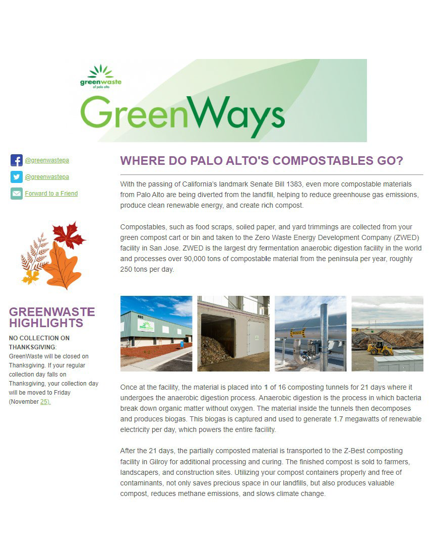 GreenWaste Fall 2021 Commercial Newsletter Image
