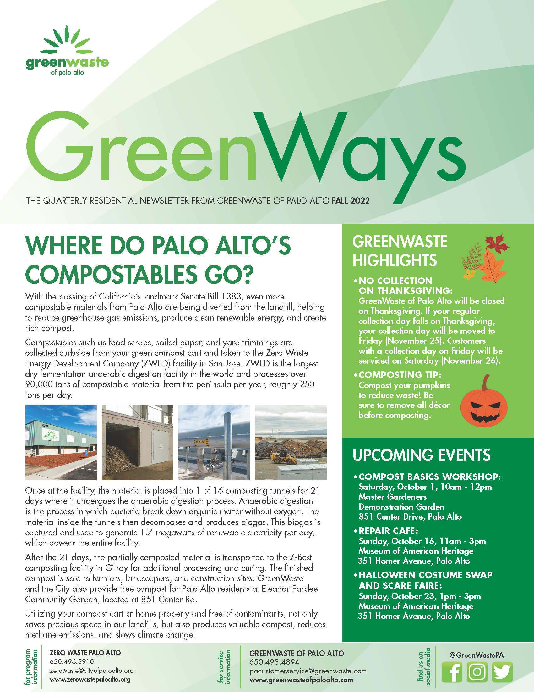 GreenWaste Fall 2021 Residential Newsletter Image