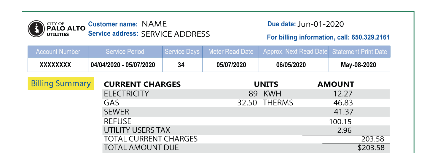 GWPA Bill Pay Example