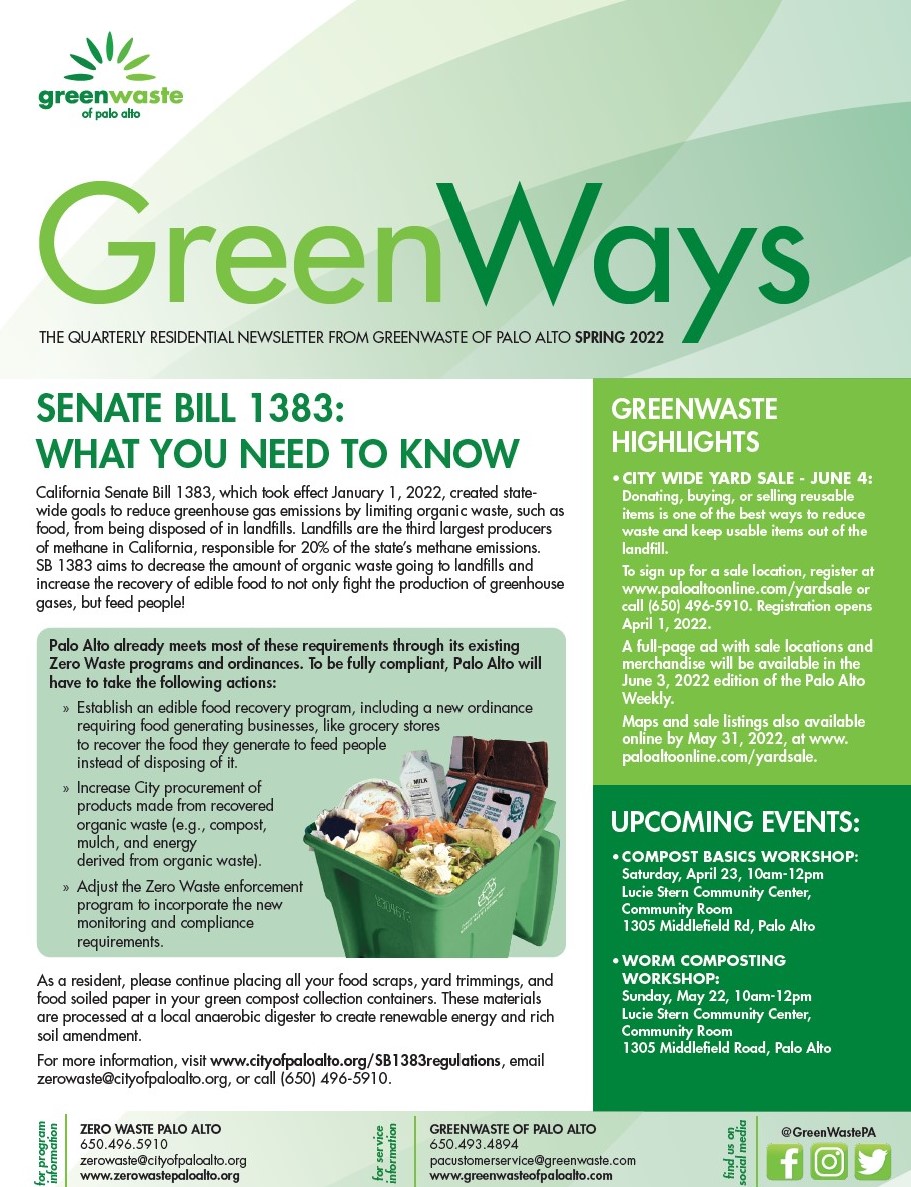 GreenWaste Fall 2021 Residential Newsletter Image